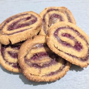 Raspberry & Carob Scrolls
